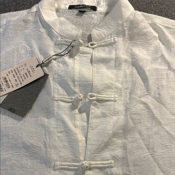Taizi Chinese style men’s linen short sleeve shirt - Picture 5 of 7